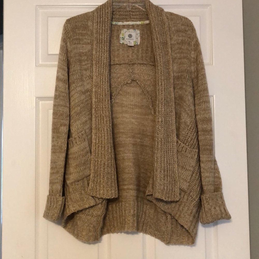 Tan & cream cardigan